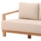 Ceasar Coastal Beach Natural Teak Outdoor Sofa - 85&quot;