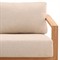Ceasar Coastal Beach Natural Teak Outdoor Sofa - 85&quot;