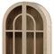 Charles Modern Classic Natural Brown Wood Arched Display Cabinet