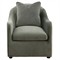 Heather Modern Classic Olive Green Velvet Arm Chair