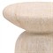 Marius Modern Classic Beige Concrete Round Outdoor End Table