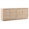 Melanie Coastal Beach Natural Brown Oak Sideboard