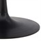 Michael Modern Classic Black Iron Round Pedestal Dining Table - 42&quot;