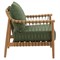 Quinn Coastal Beach Natural Teak Outdoor Lounge Arm Chair