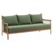 Quinn Coastal Beach Natural Teak Outdoor Sofa - 79&quot;