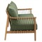 Quinn Coastal Beach Natural Teak Outdoor Sofa - 79&quot;