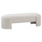 Riona Modern Classic Off White Boucle Performance Bedroom Bench