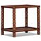 Tobi Updated Traditional Brown Acacia Wood Rectangular Side Table