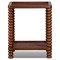 Tobi Updated Traditional Brown Acacia Wood Rectangular Side Table