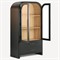 Ilyra Modern Classic Charcoal Oak China Cabinet