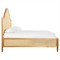 Allard Coastal Beach Brown Wood Natural Woven Rattan Bed - King