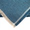 Amia Updated Traditional Blue Linen Woven Throw Blanket