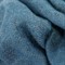 Amia Updated Traditional Blue Linen Woven Throw Blanket