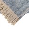Yvonne Updated Traditional Blue Cotton Woven Throw Blanket