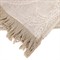 Yvonne Updated Traditional Beige Cotton Woven Throw Blanket