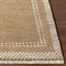 Kenzo Updated Traditional Brown Wool White Border Patterned Rug - 6&#39;x9&#39;