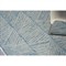 Dahlia Coastal Beach Blue Wool ZigZag Patterned Rug - 4&#39;x6&#39;