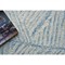 Dahlia Coastal Beach Blue Wool ZigZag Patterned Rug - 4&#39;x6&#39;