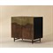 Chaney Modern Classic Antique Brass Ombre Iron Nightstand