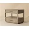 Benedick Modern Classic Sand Beige Oak Wide Nightstand
