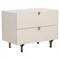 Macias French Country Cream Acacia Wood Nightstand - 30&quot;