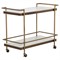 Rossana Modern Classic Bronze Metal Bar Cart