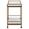 Rossana Modern Classic Bronze Metal Bar Cart