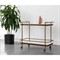 Rossana Modern Classic Bronze Metal Bar Cart