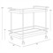 Rossana Modern Classic Bronze Metal Bar Cart
