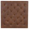 Jonty Modern Classic Brown Faux Leather Tufted Ottoman