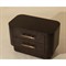 Kenzo Modern Classic Brown Burl Wide Nightstand