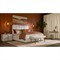 Bideford Modern Classic White Tufted Bed - Queen