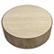 Katalina Rustic Lodge Natural Travertine Brown Oak Round Coffee Table - 48&quot;