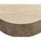 Katalina Rustic Lodge Natural Travertine Brown Oak Round Coffee Table - 48&quot;