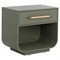 Ayelet Modern Classic Green Oak Nightstand