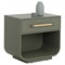 Ayelet Modern Classic Green Oak Nightstand