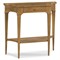 Blackwelder French Country Brown Wood Demilune Console Table