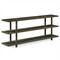 Collector Modern Classic Worn Black Oak Rectangular Console Table