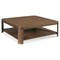 Highlands Modern Classic Brown Walnut Square Coffee Table