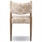 Odelia Modern Classic Beige Printed Oak Wood Dining Chair