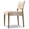 Odelia Modern Classic Beige Printed Oak Wood Dining Chair