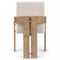 Callista Modern Classic Off White Performance Oak Dining Arm Chair