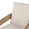 Callista Modern Classic Off White Performance Oak Dining Arm Chair
