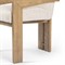 Callista Modern Classic Off White Performance Oak Dining Arm Chair