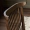 Tobin Updated Traditional Off White Upholstered Brown Wood Dining Chair