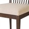 Tobin Updated Traditional Off White Upholstered Brown Wood Dining Chair