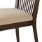 Tobin Updated Traditional Off White Upholstered Brown Wood Dining Chair