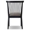 Tobin Updated Traditional Off White Upholstered Black Wood Dining Chair