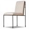 Darby Modern Classic White Performance Iron Dining Chair