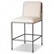 Darby Modern Classic White Performance Iron Counter Stool